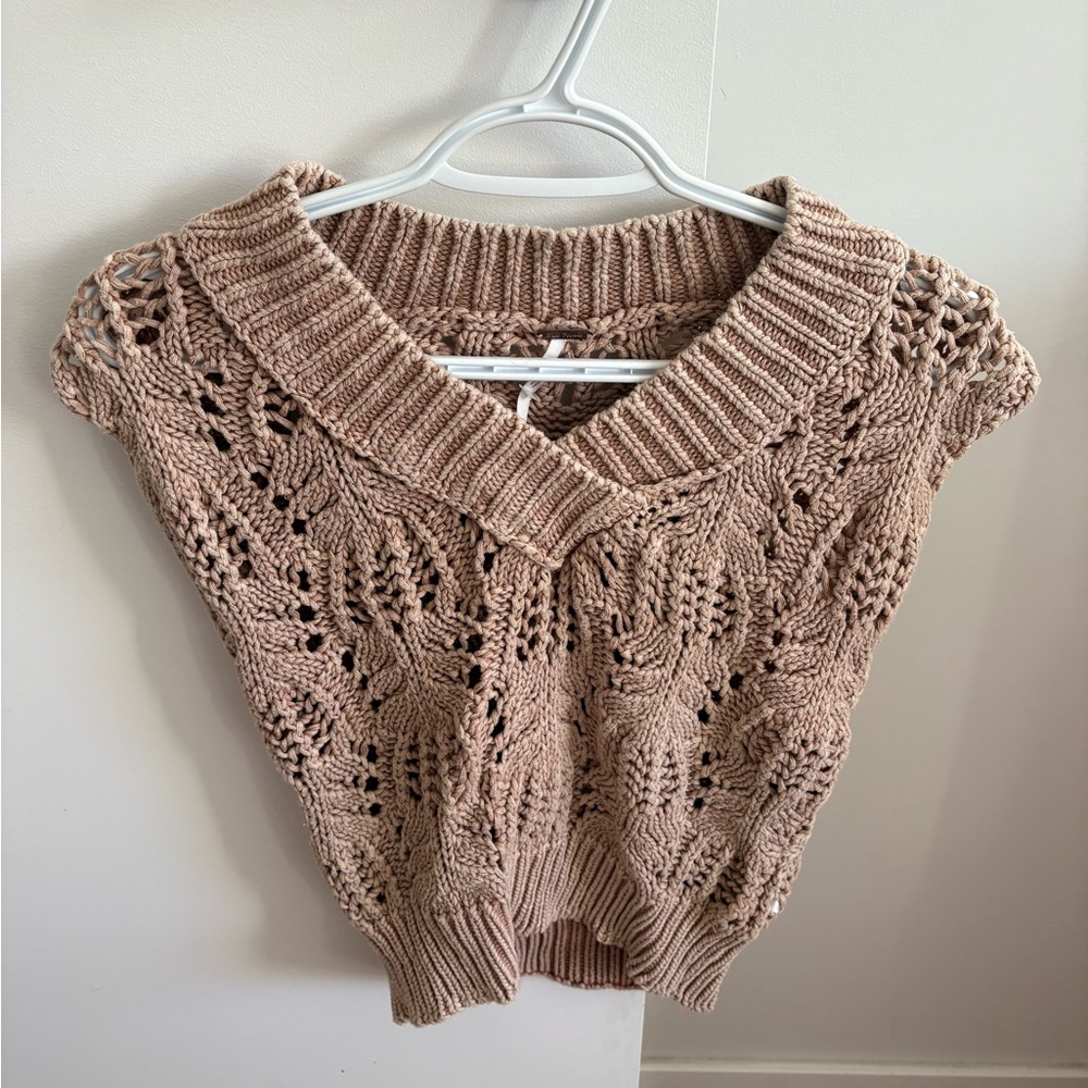 Free People V-Neck Knit Vest